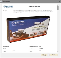 Print - Asset Details